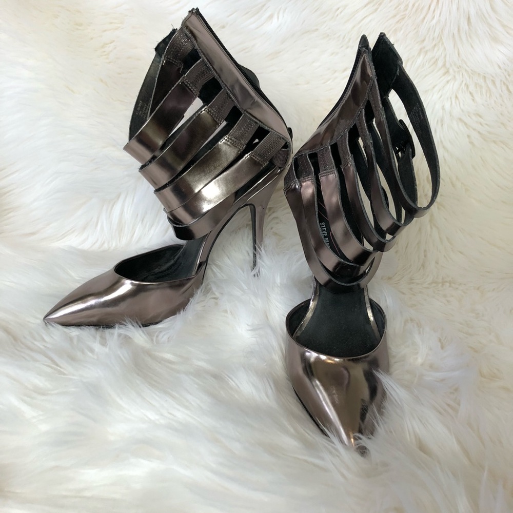 Steve Madden Keyshia Cole Gunmetal Heels Size 10